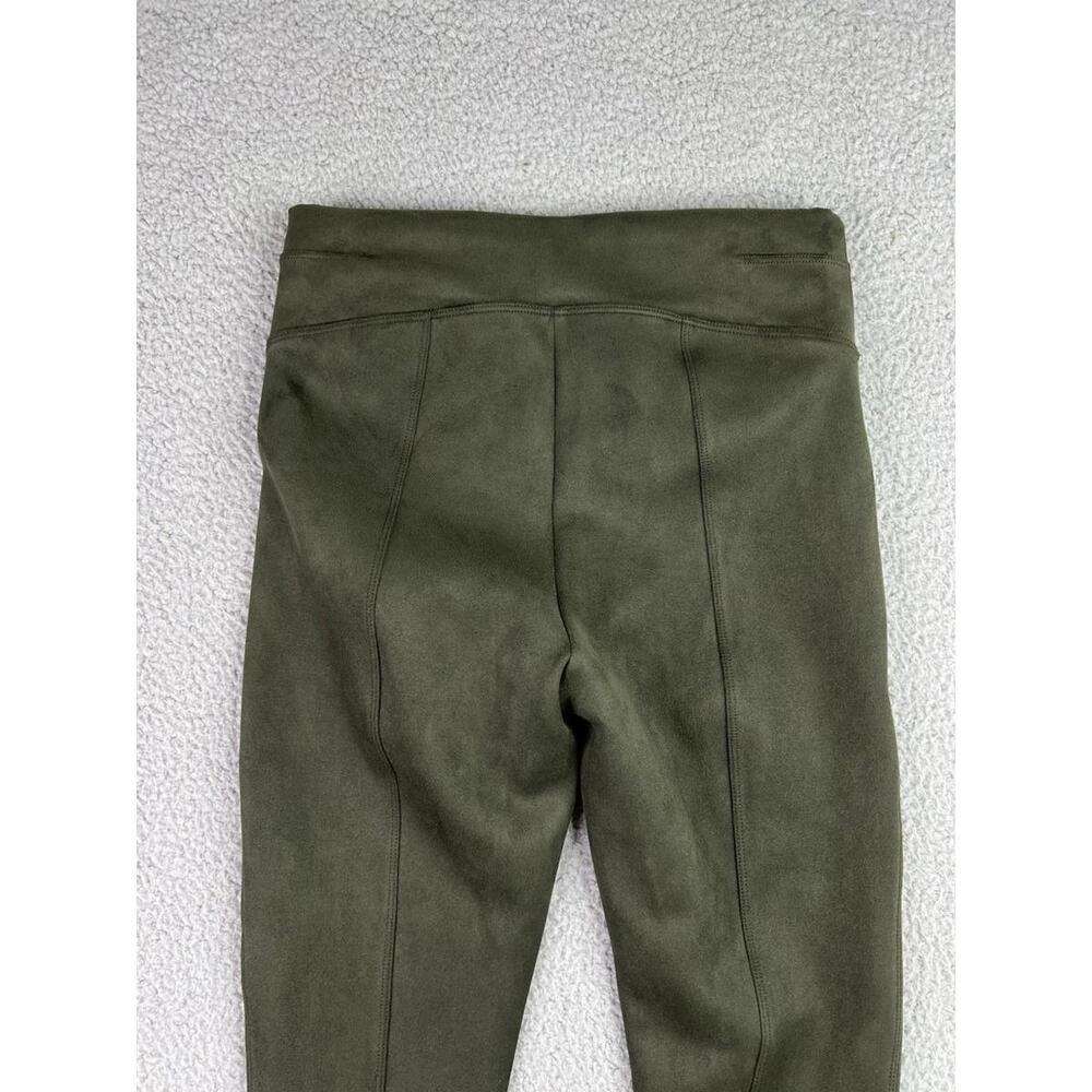 SPANX Faux Suede Leggings High Waisted Hunter Green Size S fits a XS - Picture 14 of 14